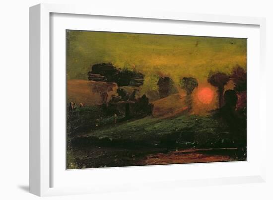 Sunset through Trees, c.1855-Francis Danby-Framed Giclee Print