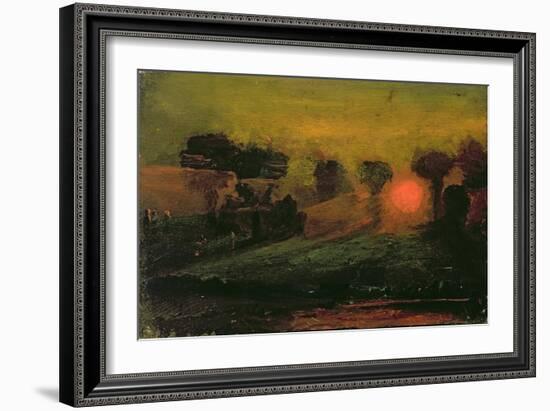 Sunset through Trees, c.1855-Francis Danby-Framed Giclee Print