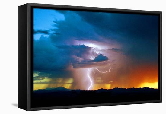 Sunset Thunderstorm-Douglas Taylor-Framed Premier Image Canvas