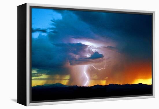 Sunset Thunderstorm-Douglas Taylor-Framed Premier Image Canvas