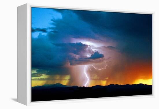 Sunset Thunderstorm-Douglas Taylor-Framed Premier Image Canvas