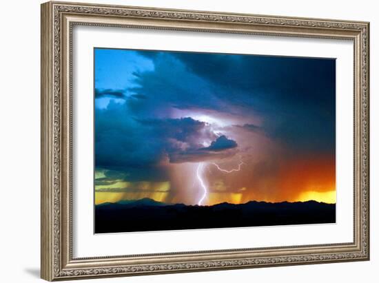 Sunset Thunderstorm-Douglas Taylor-Framed Photographic Print