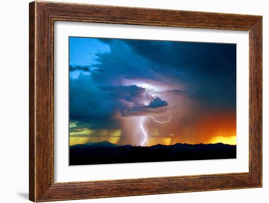 Sunset Thunderstorm-Douglas Taylor-Framed Photographic Print