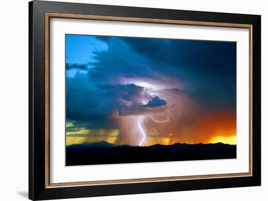 Sunset Thunderstorm-Douglas Taylor-Framed Photographic Print