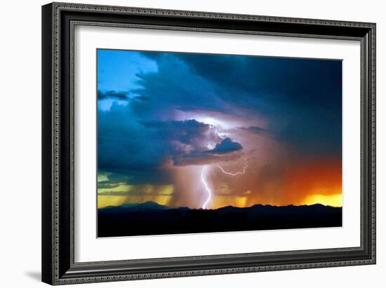 Sunset Thunderstorm-Douglas Taylor-Framed Photographic Print