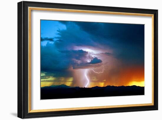 Sunset Thunderstorm-Douglas Taylor-Framed Photographic Print