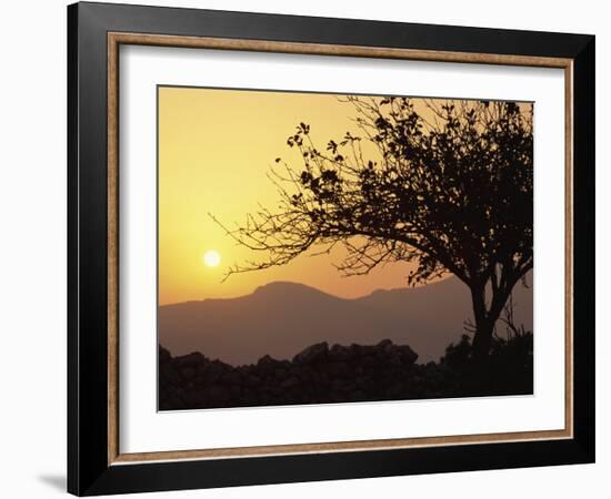 Sunset, Tilos, Dodecanese, Greek Islands, Greece, Europe-Ken Gillham-Framed Photographic Print