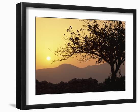 Sunset, Tilos, Dodecanese, Greek Islands, Greece, Europe-Ken Gillham-Framed Photographic Print