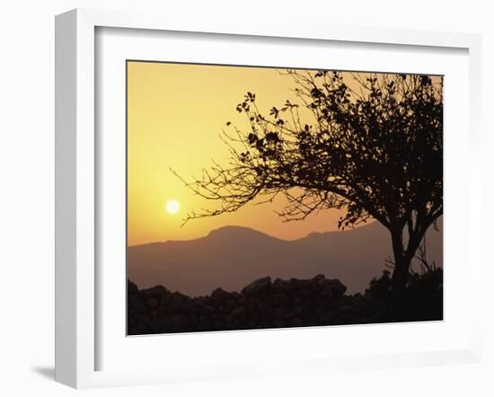 Sunset, Tilos, Dodecanese, Greek Islands, Greece, Europe-Ken Gillham-Framed Photographic Print