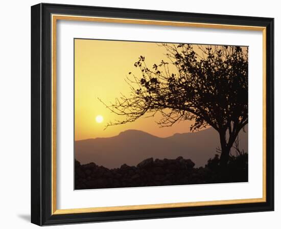 Sunset, Tilos, Dodecanese, Greek Islands, Greece, Europe-Ken Gillham-Framed Photographic Print