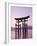 Sunset, Torii Gate, Itsukushima Shrine, Miyajima Island, Honshu, Japan-null-Framed Photographic Print