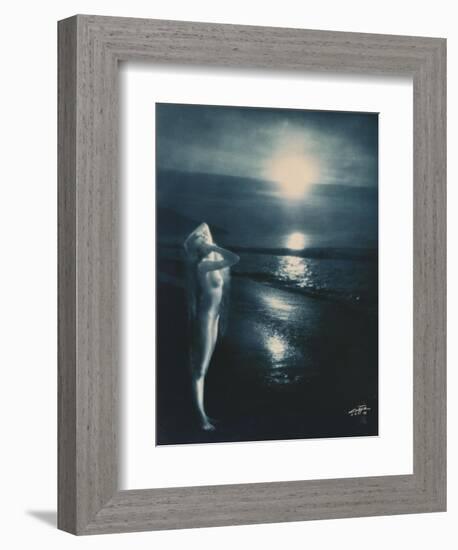 Sunset Trail-Edward S. Curtis-Framed Giclee Print