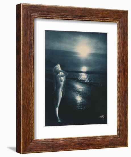 Sunset Trail-Edward S. Curtis-Framed Giclee Print