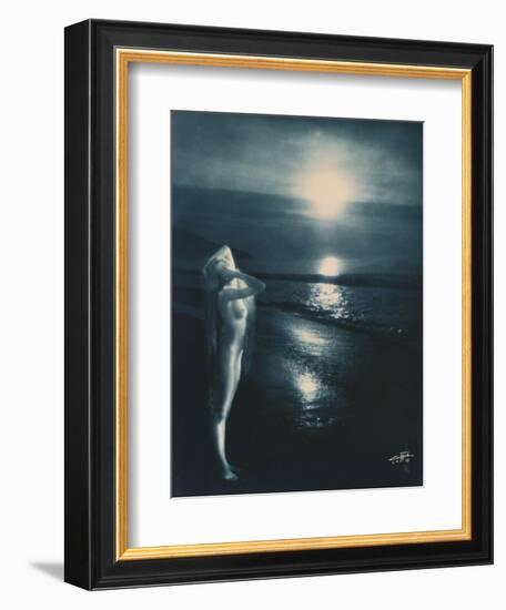 Sunset Trail-Edward S. Curtis-Framed Giclee Print