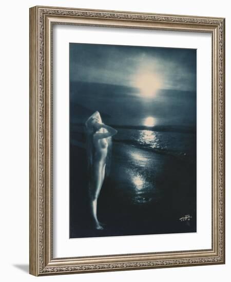 Sunset Trail-Edward S. Curtis-Framed Giclee Print