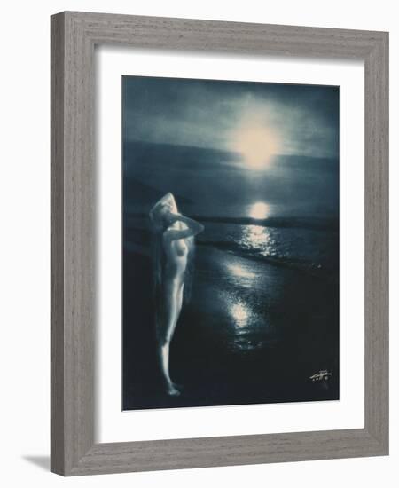 Sunset Trail-Edward S. Curtis-Framed Giclee Print