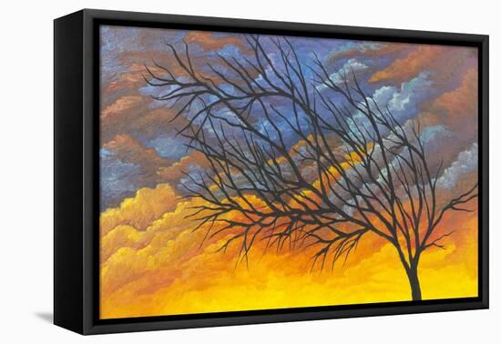 Sunset Tree-Michelle Faber-Framed Premier Image Canvas