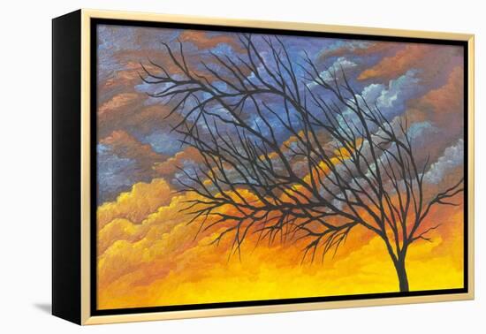 Sunset Tree-Michelle Faber-Framed Premier Image Canvas