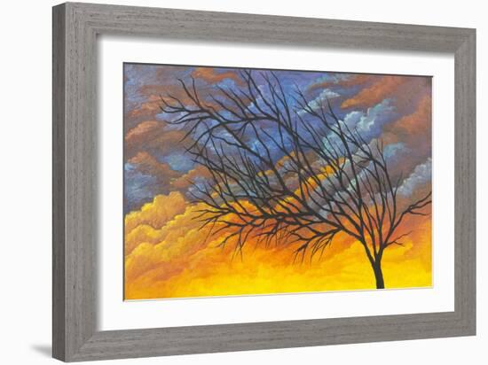 Sunset Tree-Michelle Faber-Framed Giclee Print