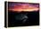 Sunset Turtle-Barathieu Gabriel-Framed Premier Image Canvas