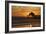 Sunset Under the Pier-George Johnson-Framed Photographic Print