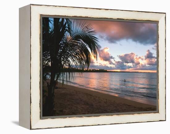 Sunset, Vacia Talega Beach, Puerto Rico-George Oze-Framed Premier Image Canvas