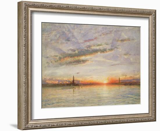 Sunset, Venice, 1902-Albert Goodwin-Framed Giclee Print