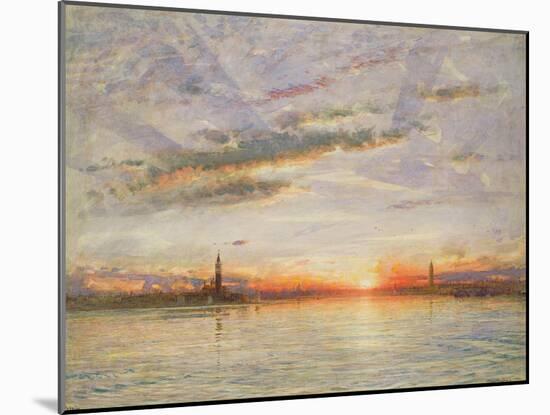 Sunset, Venice, 1902-Albert Goodwin-Mounted Giclee Print