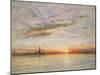 Sunset, Venice, 1902-Albert Goodwin-Mounted Giclee Print