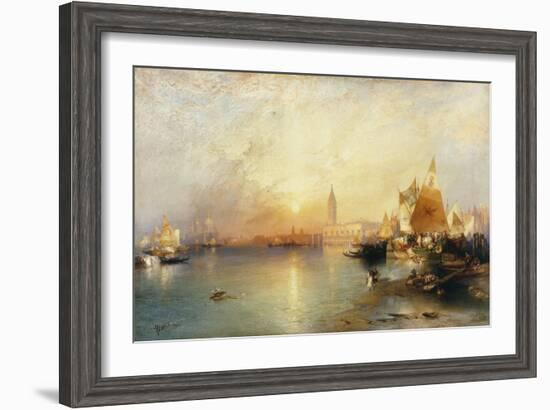 Sunset, Venice; Santa Maria and the Ducal Palace, 1902-Thomas Moran-Framed Giclee Print