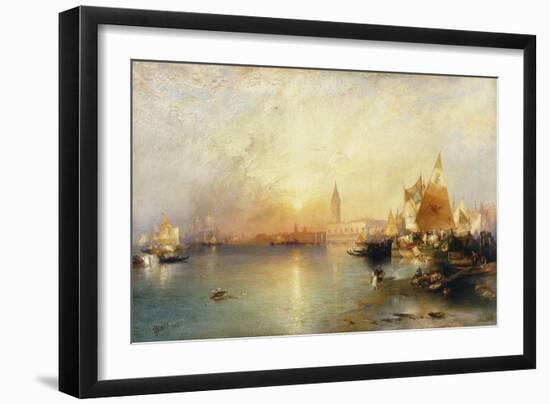 Sunset, Venice; Santa Maria and the Ducal Palace, 1902-Thomas Moran-Framed Giclee Print