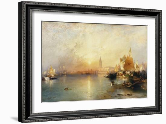 Sunset, Venice; Santa Maria and the Ducal Palace, 1902-Thomas Moran-Framed Giclee Print