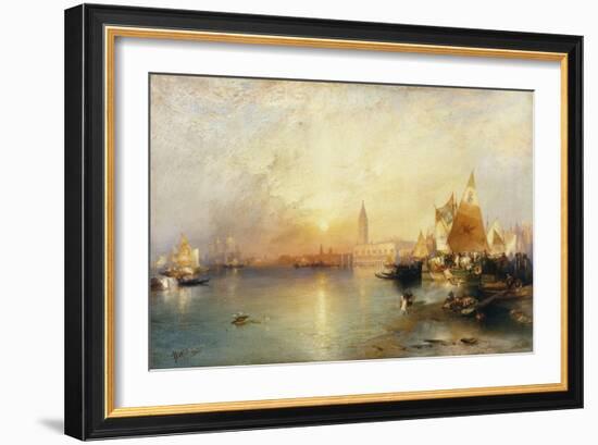 Sunset, Venice; Santa Maria and the Ducal Palace, 1902-Thomas Moran-Framed Giclee Print