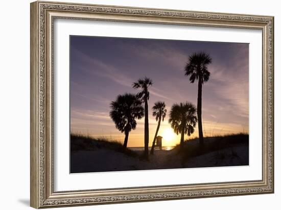 Sunset View, Clearwater Beach, Florida-George Oze-Framed Photographic Print