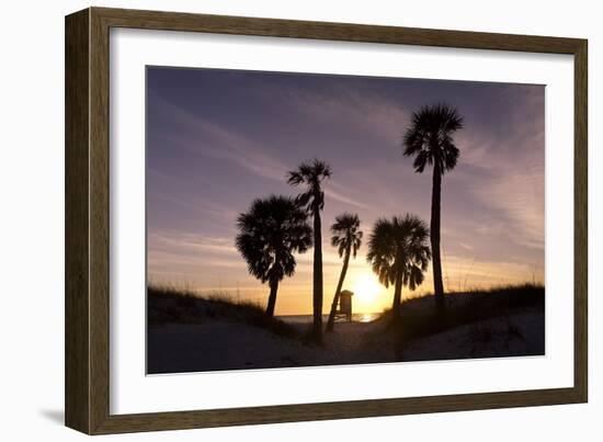 Sunset View, Clearwater Beach, Florida-George Oze-Framed Photographic Print