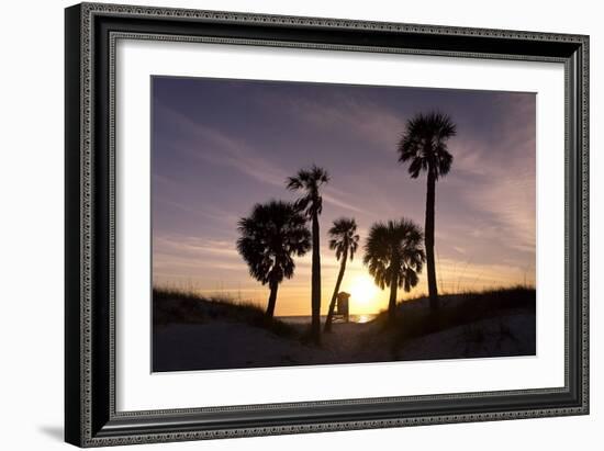 Sunset View, Clearwater Beach, Florida-George Oze-Framed Photographic Print