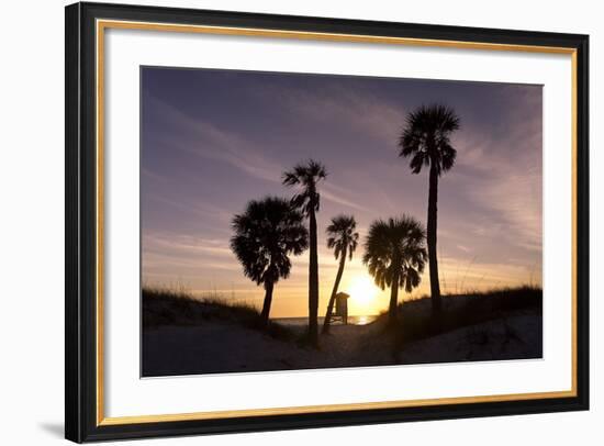 Sunset View, Clearwater Beach, Florida-George Oze-Framed Photographic Print