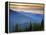 Sunset View from Deer Park, Olympic National Park, Washington, USA-Don Paulson-Framed Premier Image Canvas