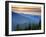 Sunset View from Deer Park, Olympic National Park, Washington, USA-Don Paulson-Framed Photographic Print