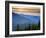 Sunset View from Deer Park, Olympic National Park, Washington, USA-Don Paulson-Framed Photographic Print