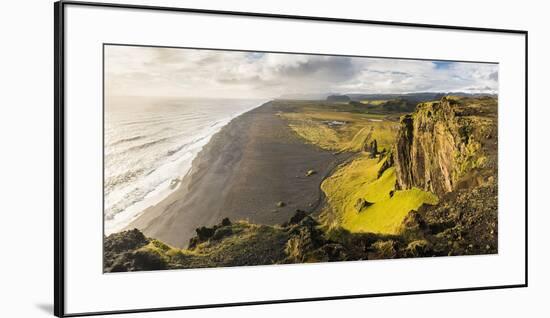 Sunset View from Dyrholaey Peninsula, Near Vik, South Iceland (Sudurland), Iceland, Polar Regions-Matthew Williams-Ellis-Framed Premium Photographic Print