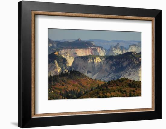 Sunset, View from Kolob Terrace, Zion National Park, Utah, USA-Michel Hersen-Framed Photographic Print