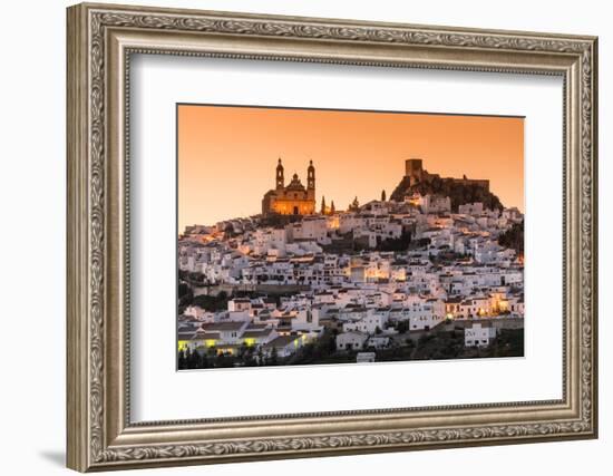 Sunset view of Olvera, Andalusia, Spain-Stefano Politi Markovina-Framed Photographic Print