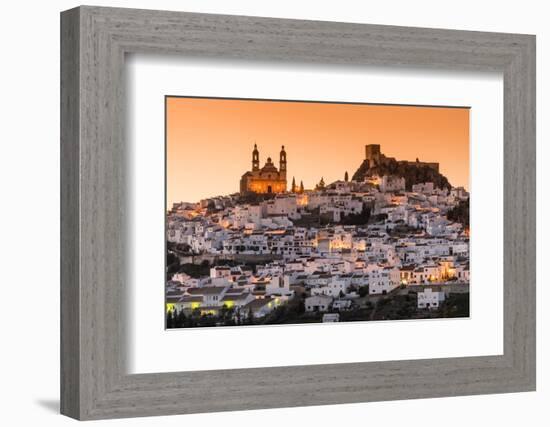 Sunset view of Olvera, Andalusia, Spain-Stefano Politi Markovina-Framed Photographic Print