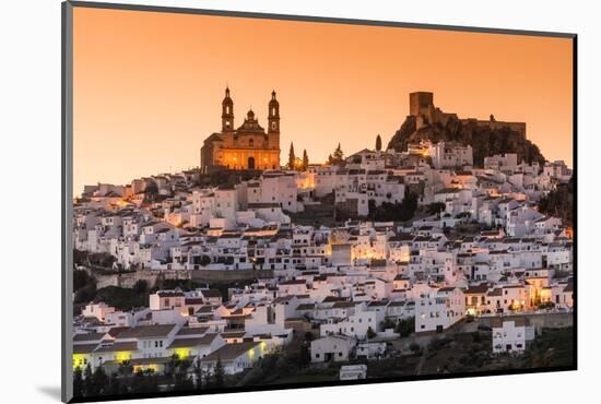 Sunset view of Olvera, Andalusia, Spain-Stefano Politi Markovina-Mounted Photographic Print