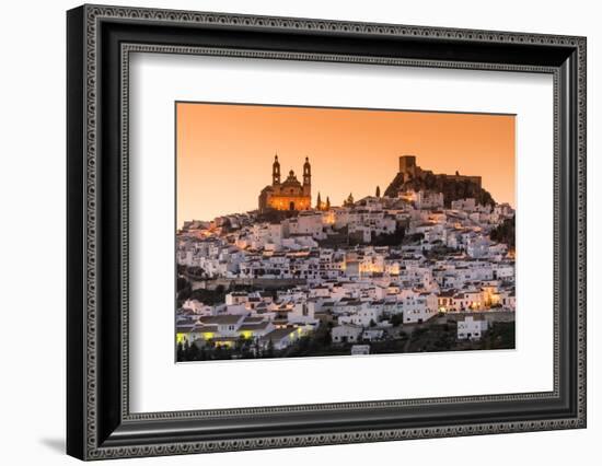 Sunset view of Olvera, Andalusia, Spain-Stefano Politi Markovina-Framed Photographic Print