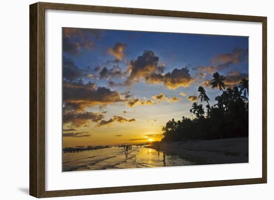 Sunset View of the Beach, Bohol Island, Philippines-Keren Su-Framed Photographic Print