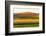 Sunset view of wheat field, Palouse, Washington State, USA-Keren Su-Framed Photographic Print