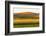 Sunset view of wheat field, Palouse, Washington State, USA-Keren Su-Framed Photographic Print