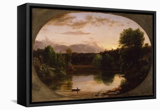 Sunset, View on Catskill Creek, 1833-Thomas Cole-Framed Premier Image Canvas